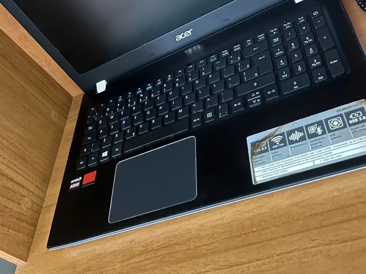 Notebook Acer Aspire E5-553G - AMD A10 - Radeon R7 - Foto 2
