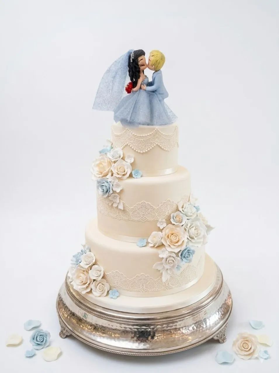 Enfeite para bolo de casamento 