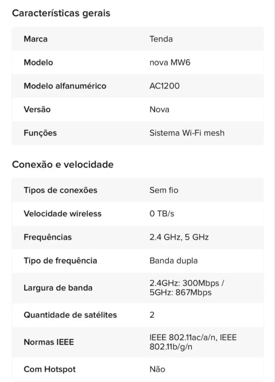 Sistema Mesh Wifi Tenda MW6 + BRINDE - Foto 4