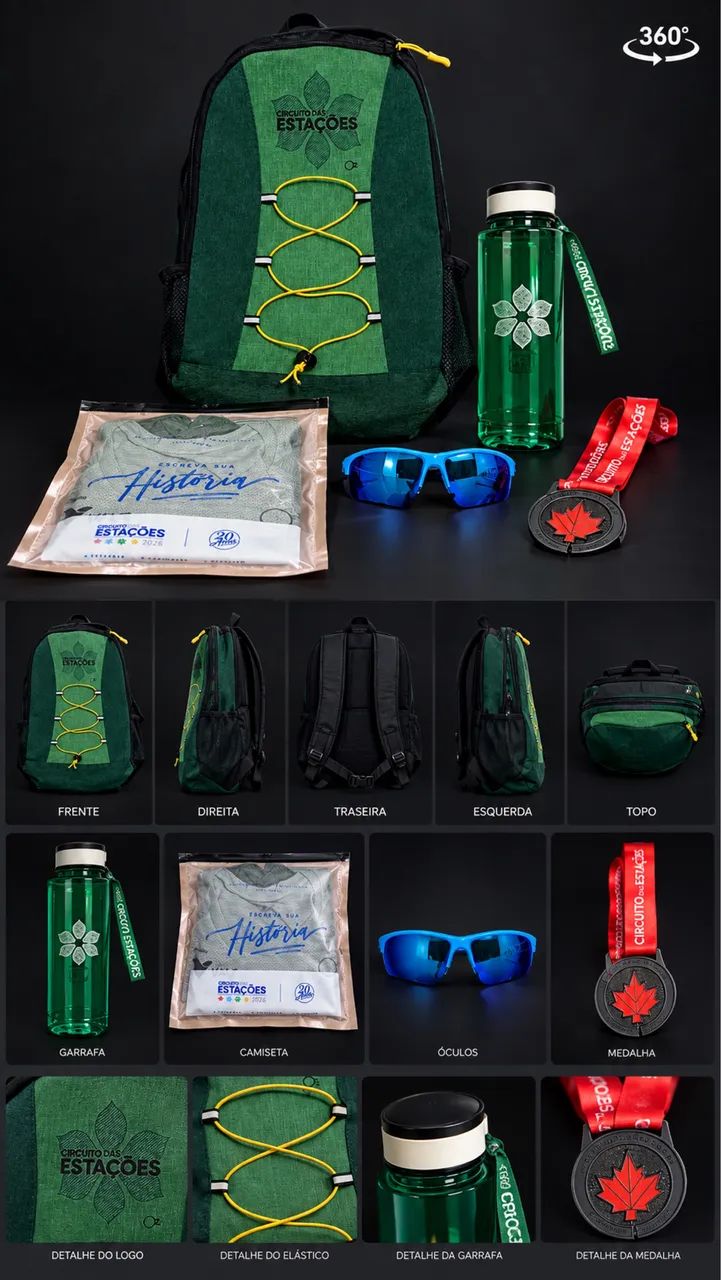 Kit mochila corrida das estações  - Foto 3