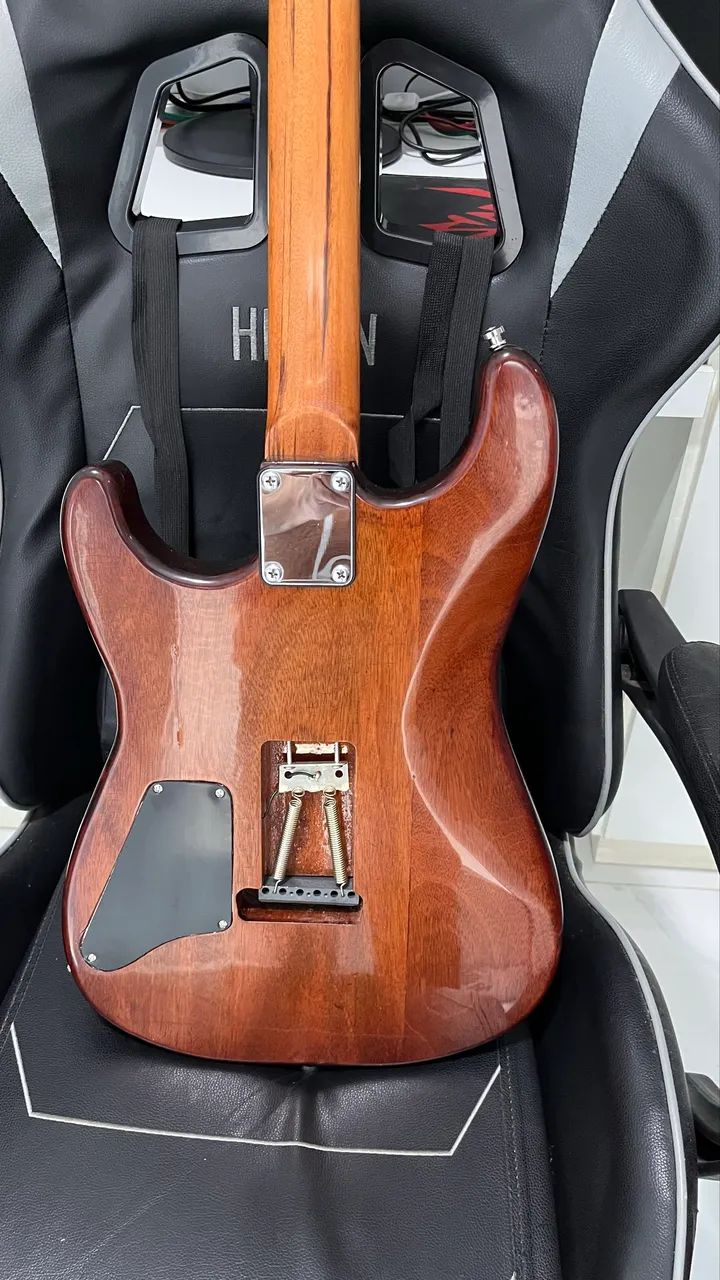 Guitarra Luthier estilo Charvel com Malagoli - Foto 4