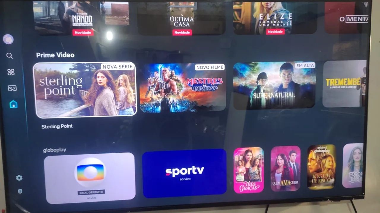 Smart TV Samsung 50 polegadas 4K borda infinita comando de voz completo de tudo com nota - Foto 4