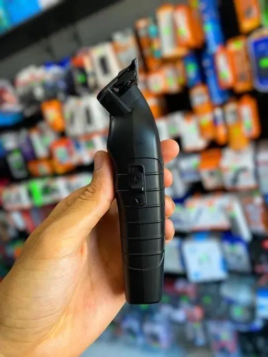 Máquina De Acabamento Kemei KM-2299 Profissional Black Original - Foto 4