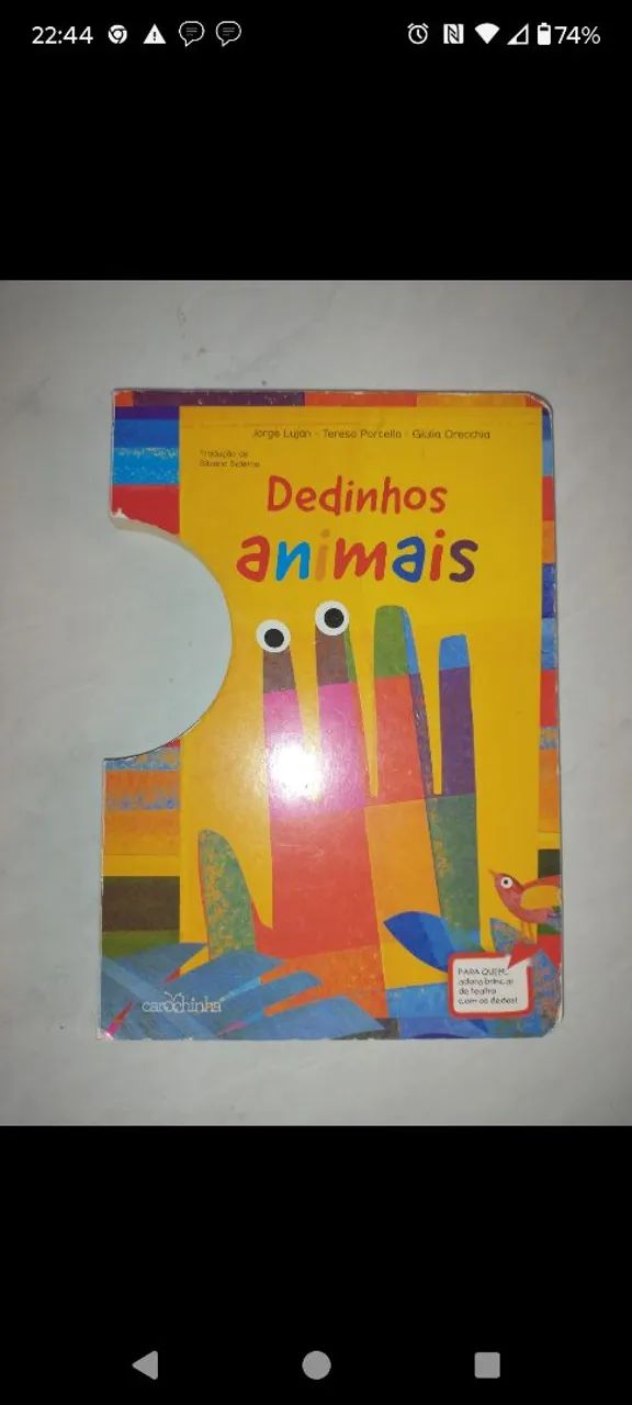 Livro Dedinhos Animais 