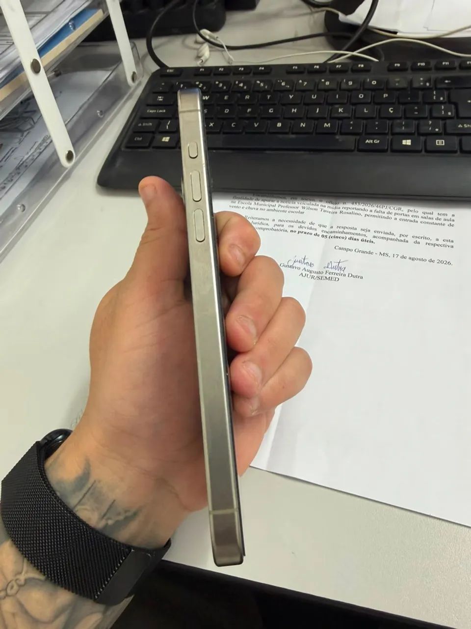 Iphone 15 pro max 256gb natural - Foto 3