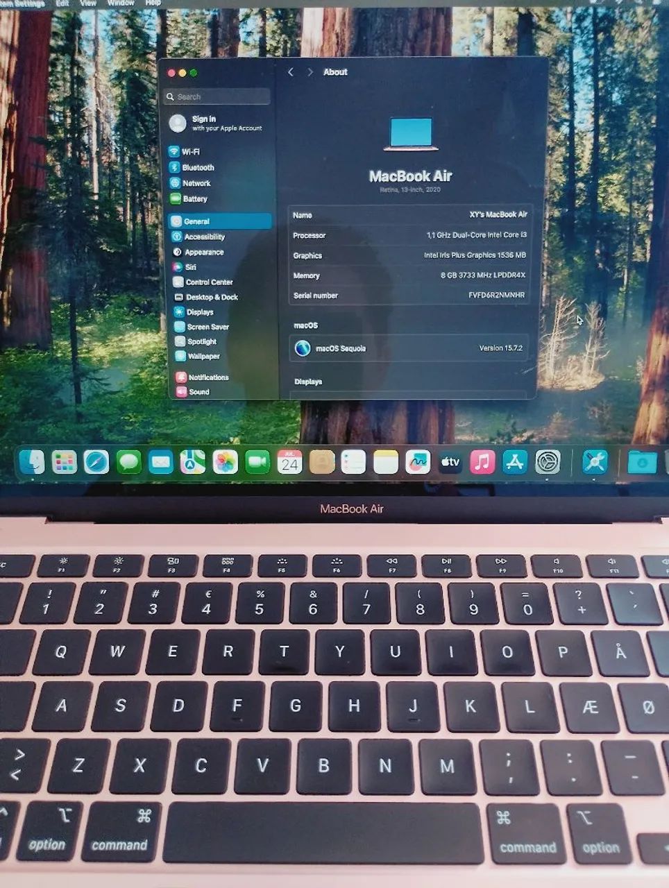MacBook 13 polegadas, 8G RAM Rosa