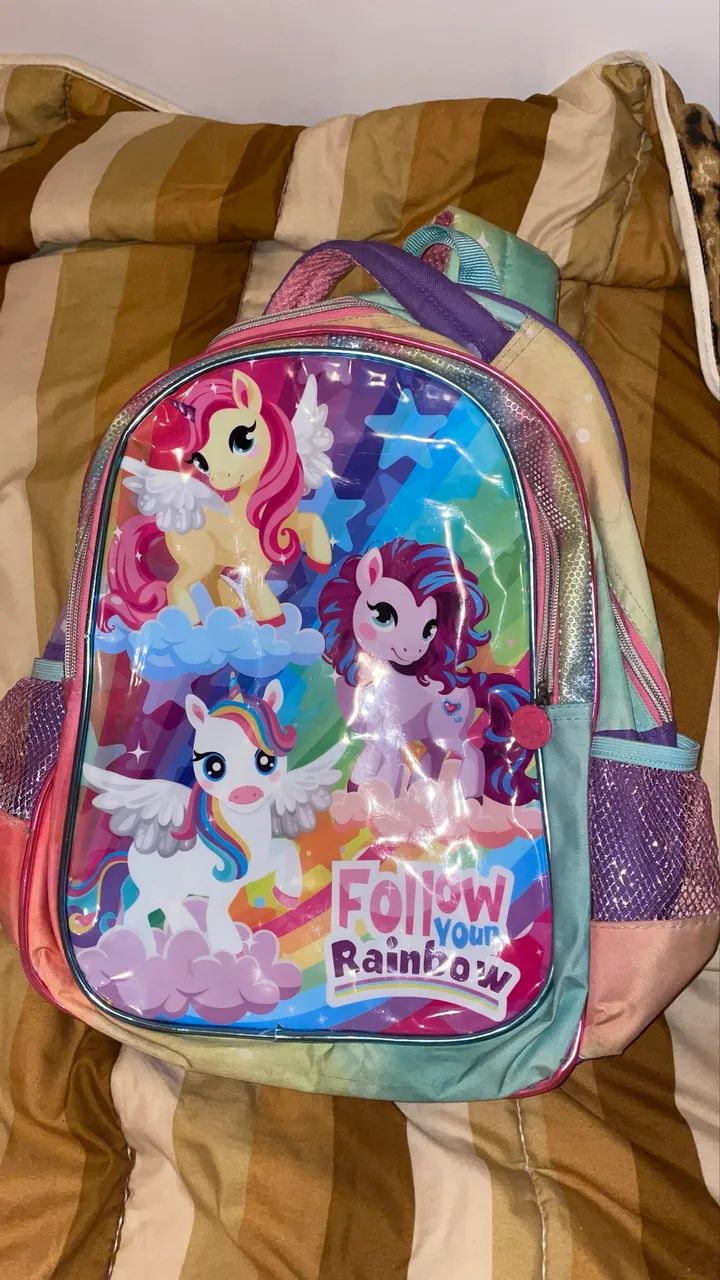 Mochila Escolar Unicórnio