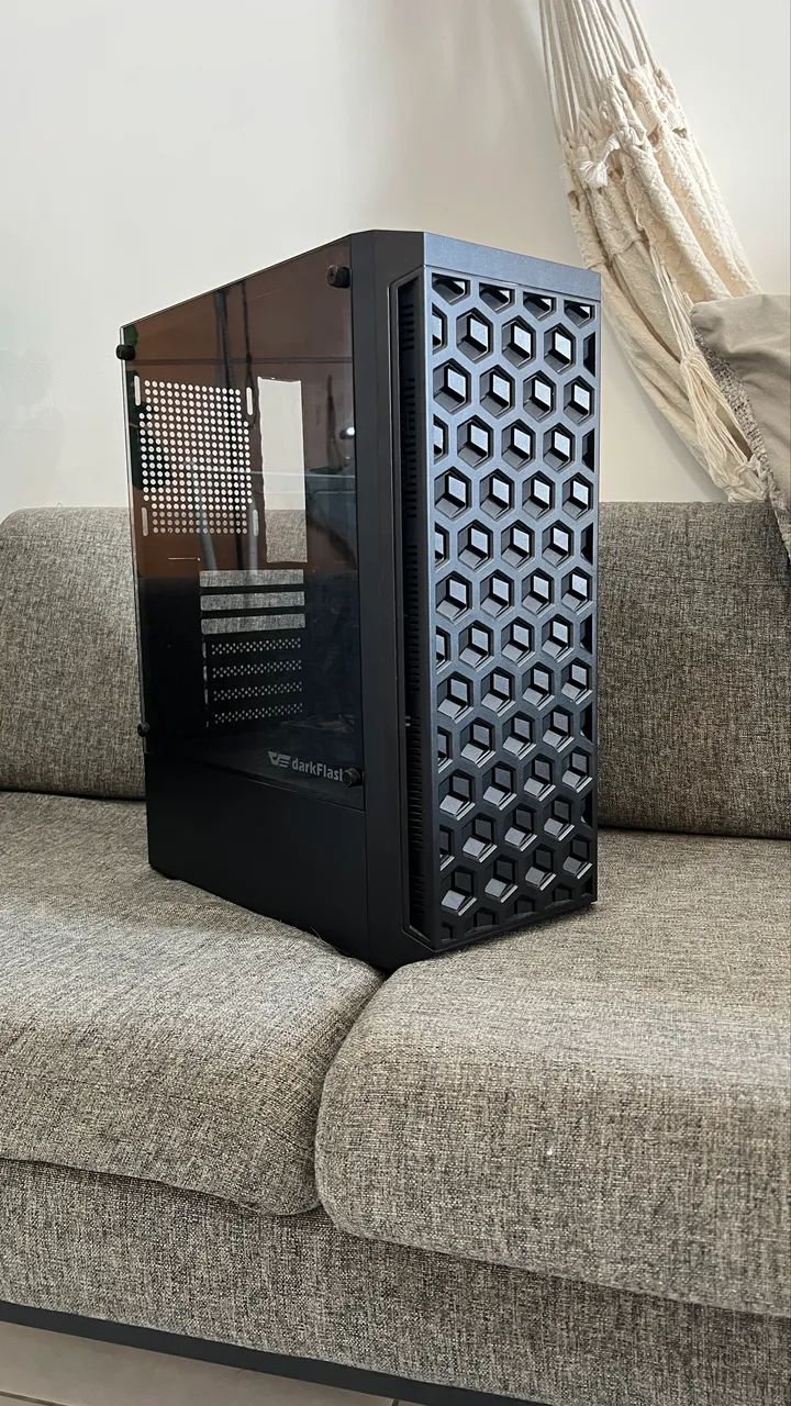 Gabinete gamer com 4 fans - darkflash dk300 