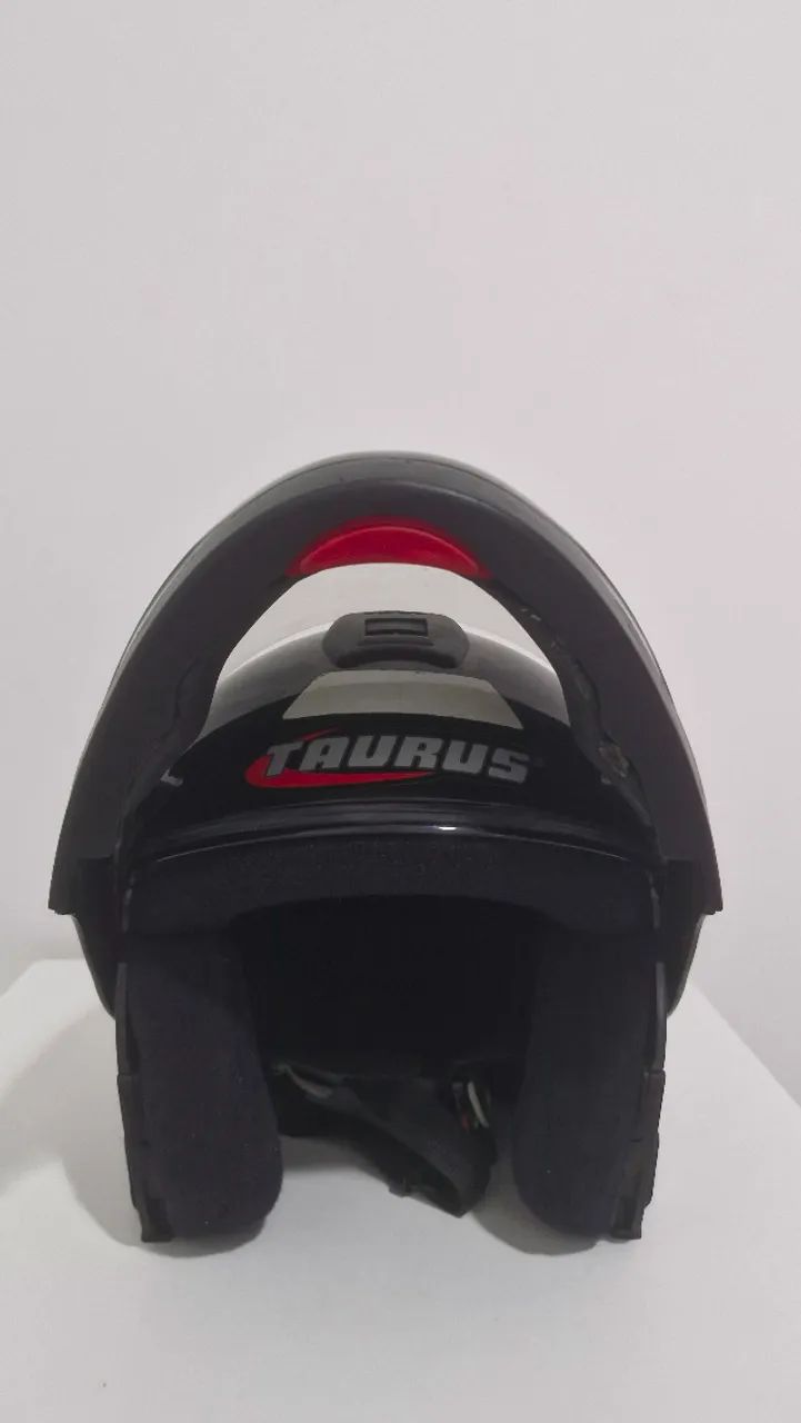Capacete Taurus Classic Escamoteável Preto (58) - Foto 2