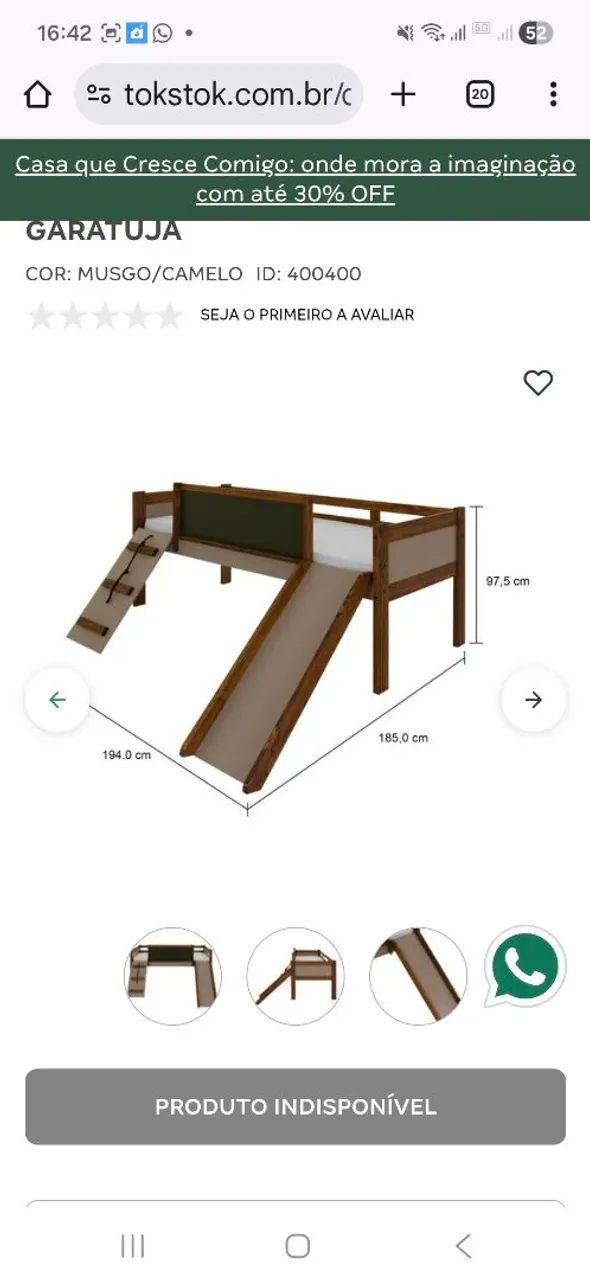 Cama Infantil Tok&Stok  - Foto 4