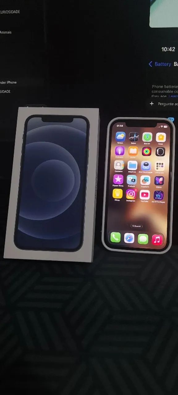 iPhone 12 na caixa perfeito estado?
