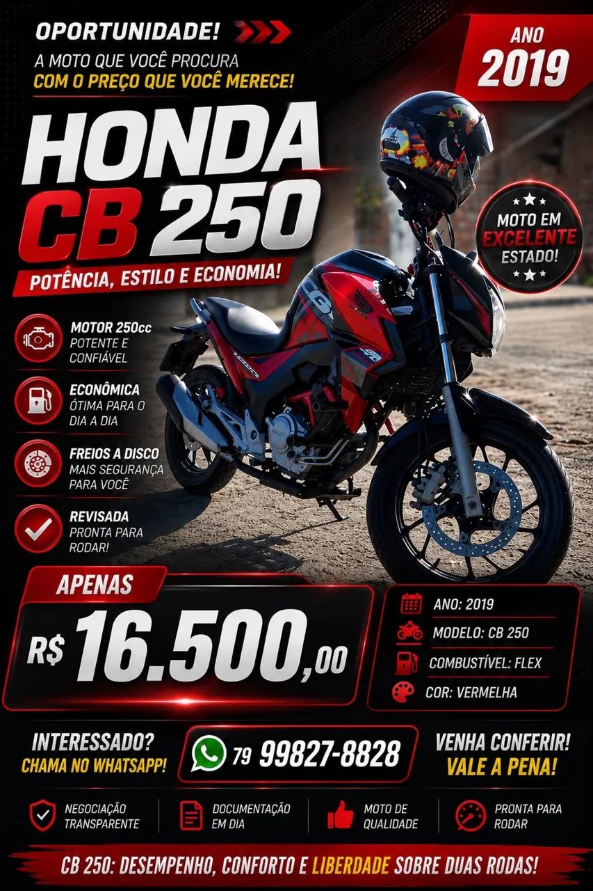 Cb 250 vermelha 