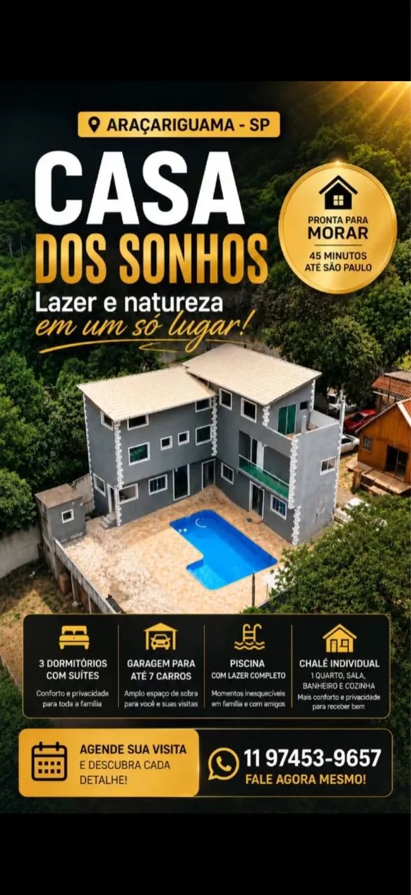 CASA DE ALTO PADRÃO EM ARAÇARIGUAMA - SP - Foto 3