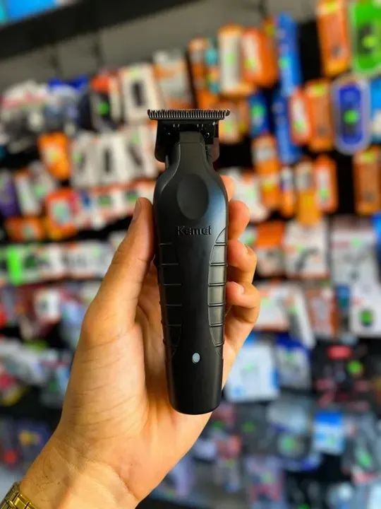 Máquina De Acabamento Kemei KM-2299 Profissional Black Original