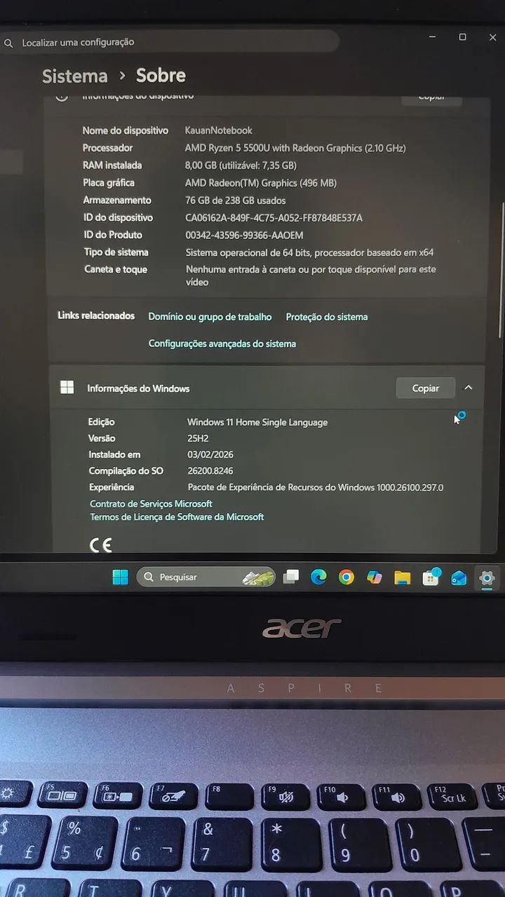 Notebook Acer Aspire A515-45 - Foto 4