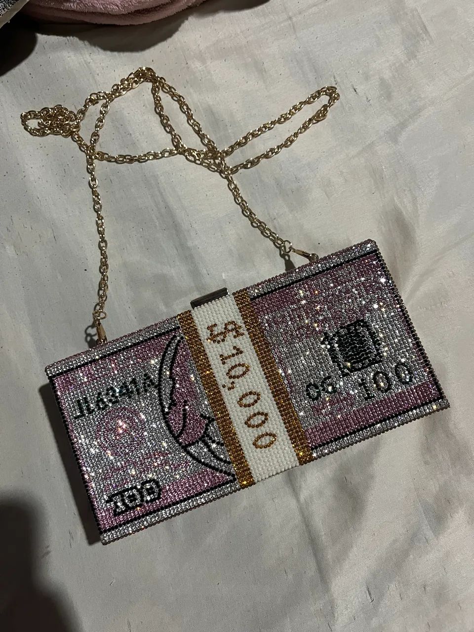 Bolsa dólar de strass gringa - Foto 5