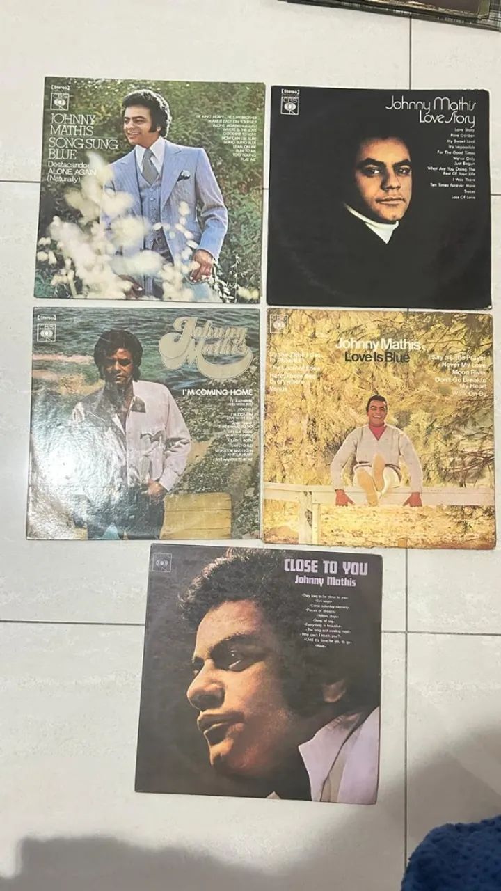 Lote de 11 discos - Johnny Mathis Cantor americano