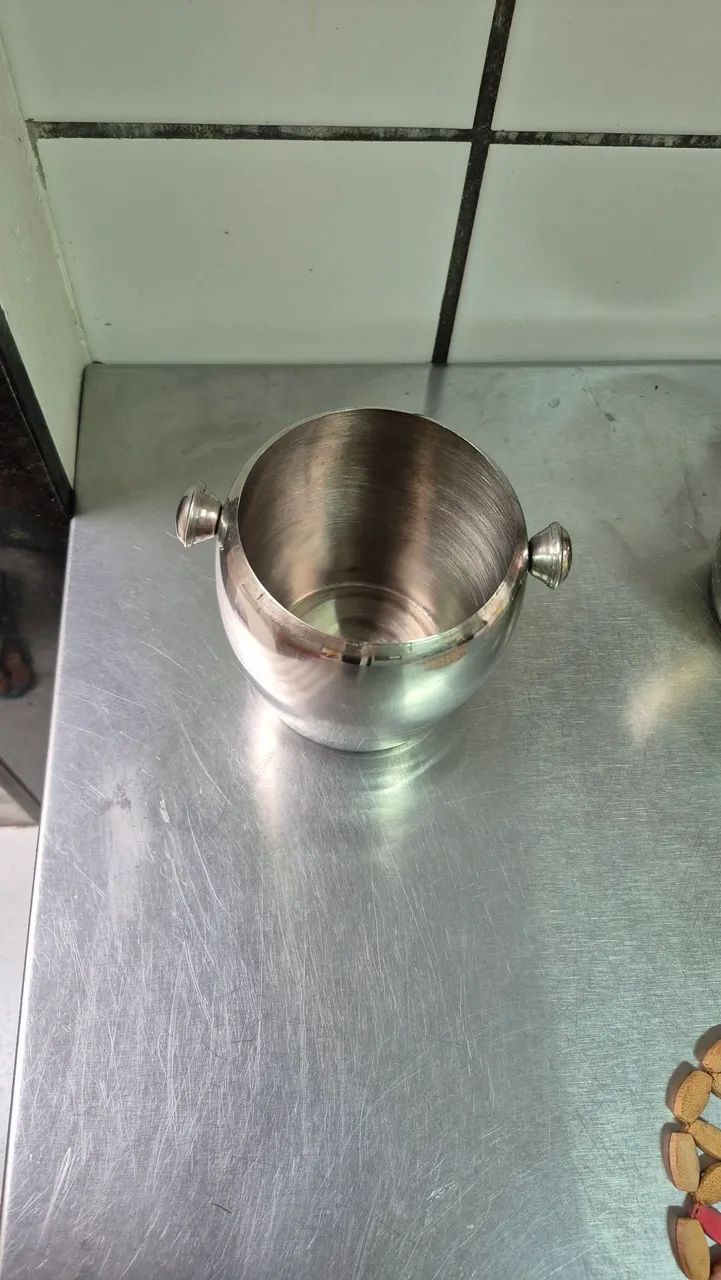 Balde de gelo-pequeno inox - Foto 2