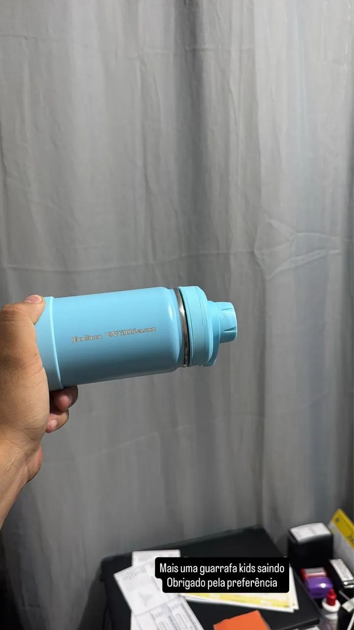 Garrafa Térmica 350 ml Com Gravação  - Foto 3