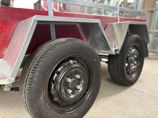 Carretinha TRUCADA 2,50X1,40 - PRONTA ENTREGA - GALVANIZADA  - Foto 5