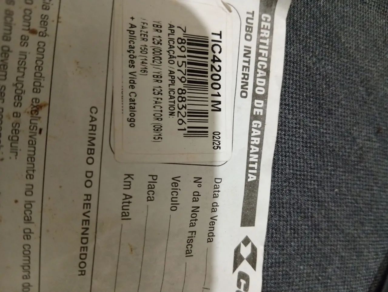 Bengala factor 150 fazer 150 factor 125