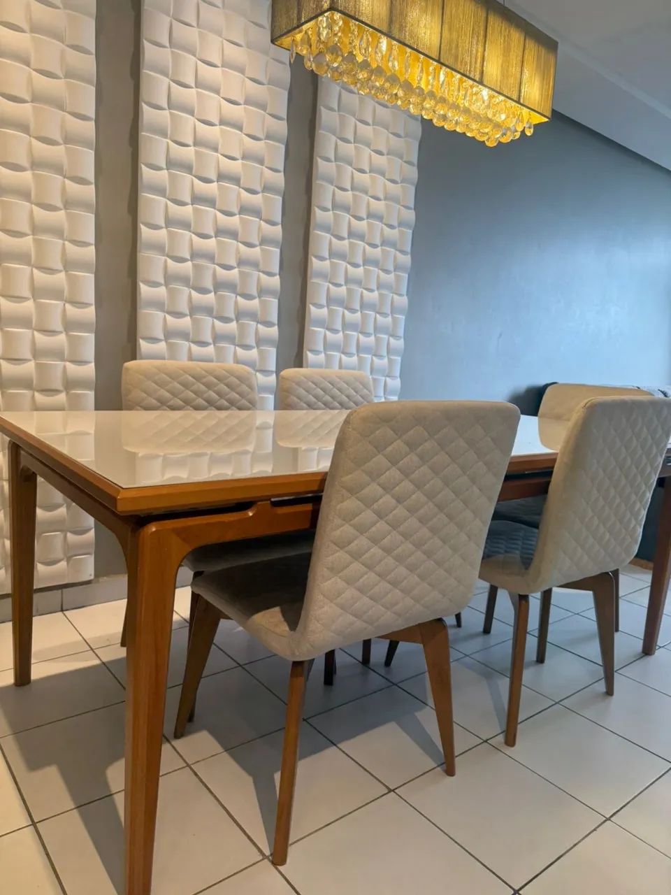 Conjunto de mesa com 6 cadeiras  - Foto 3