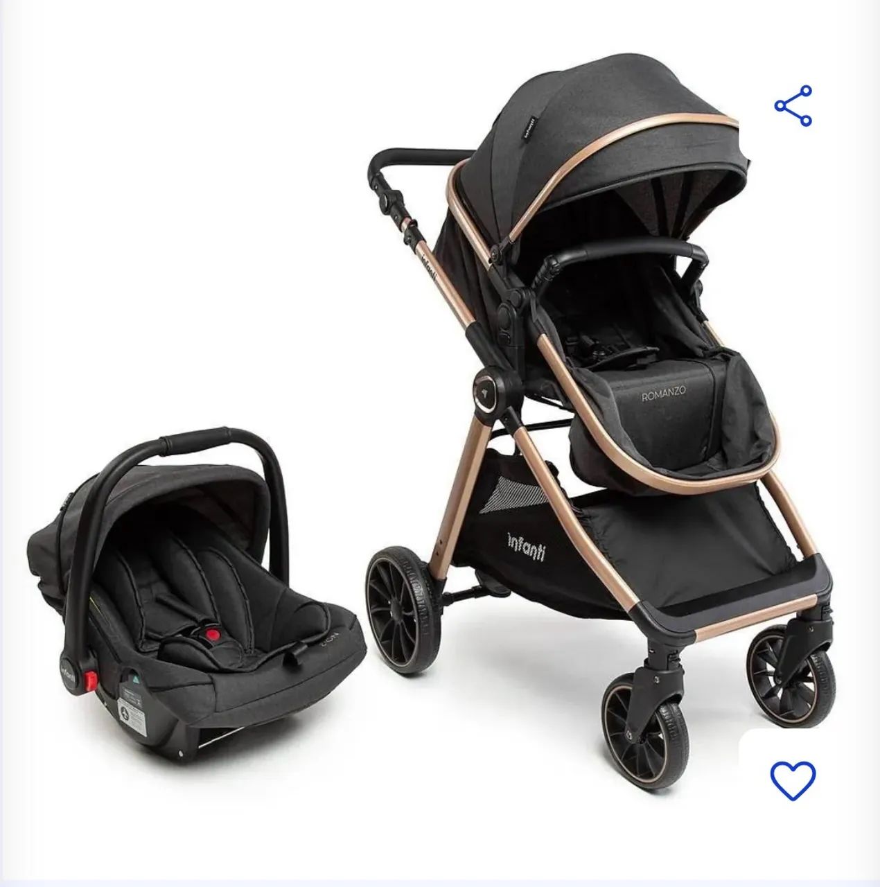 Carrinho + Bebê conforto 