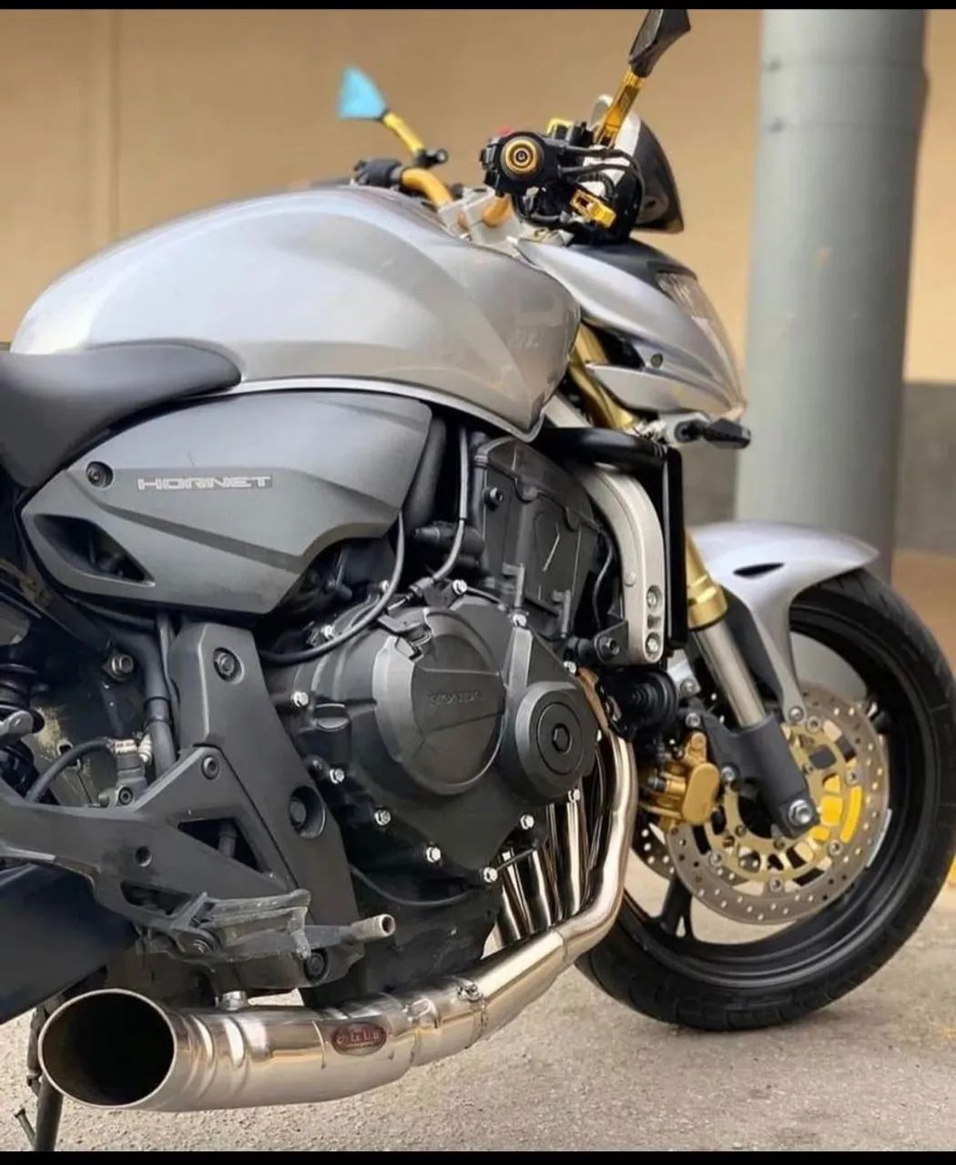 Escapamento Atala aço inox 3 polegadas Hornet - Foto 2