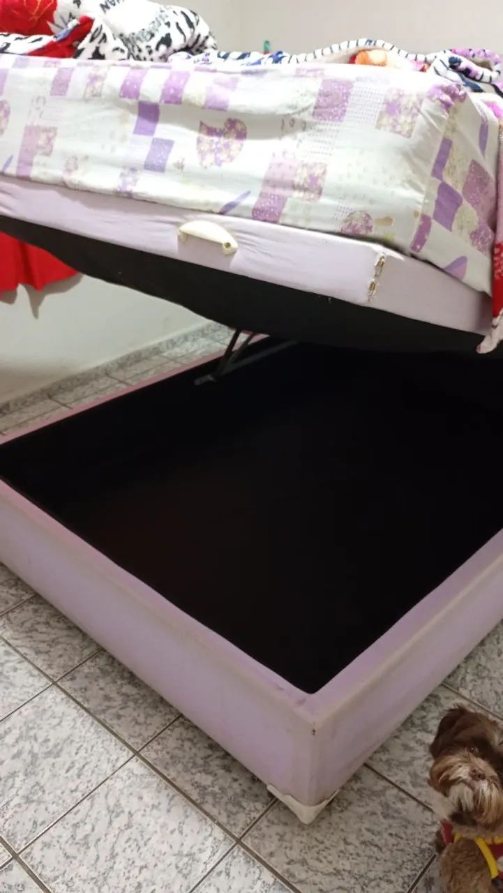 Cama box casal baú