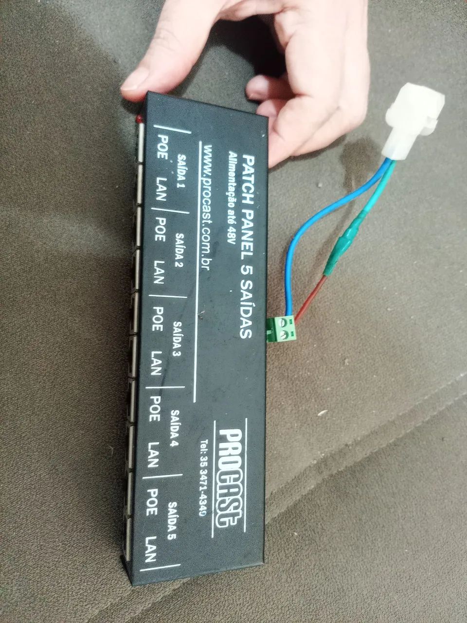 Patch Panel PoE Passivo de 5 Portas (Saídas) - Foto 3