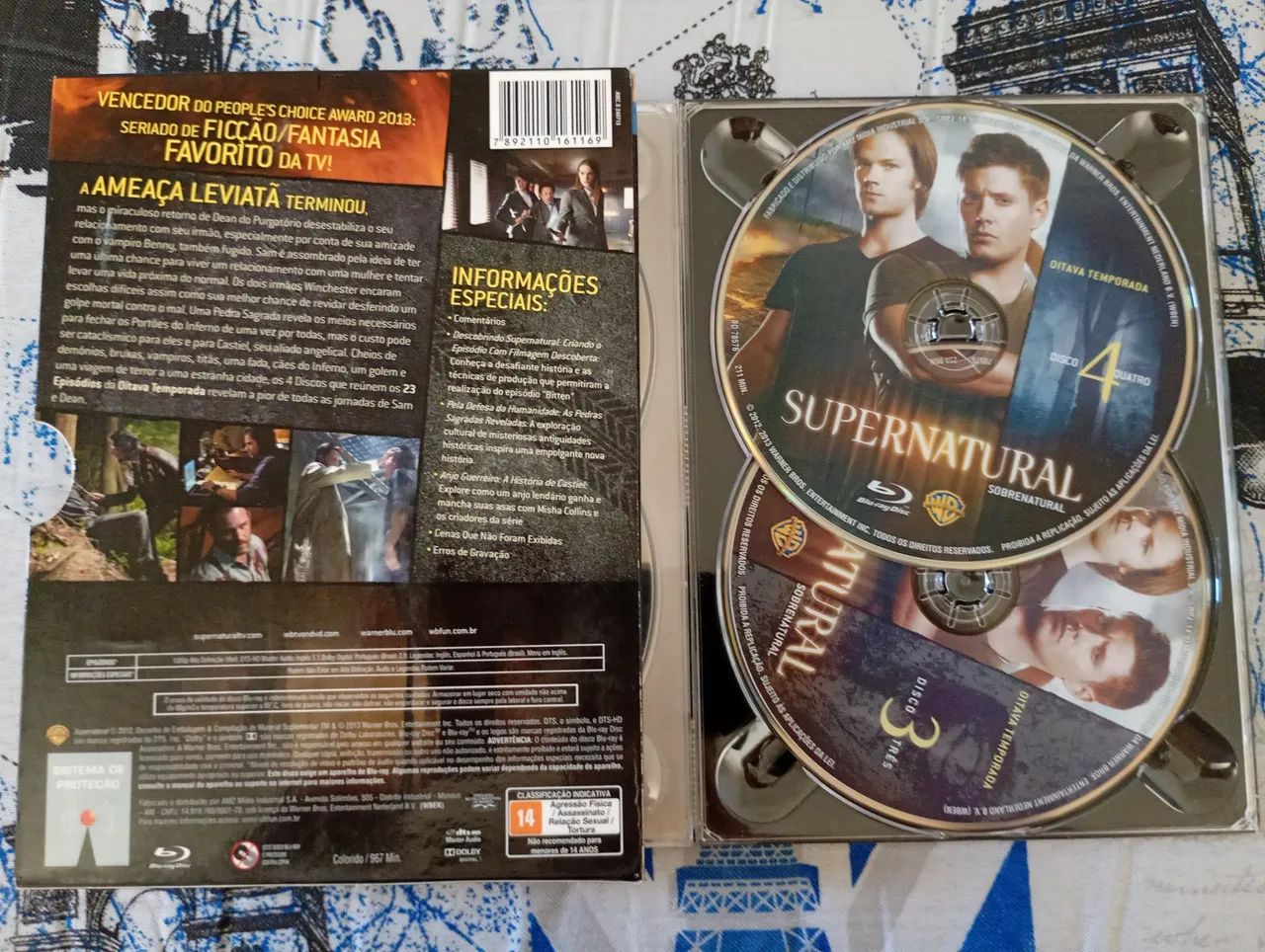 Blu-ray sobrenatural 8 temporada em digipak com luva  - Foto 2