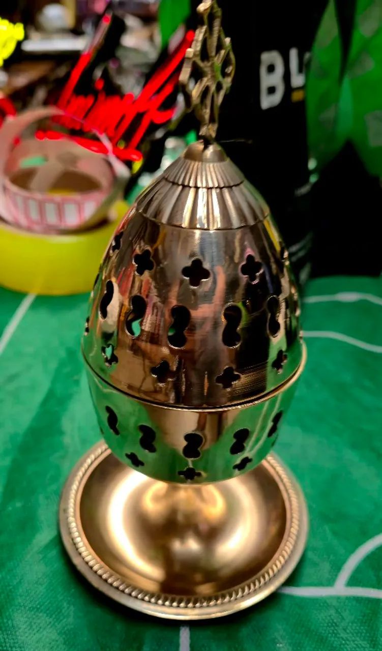 Incensário bronze antigo  - Foto 3