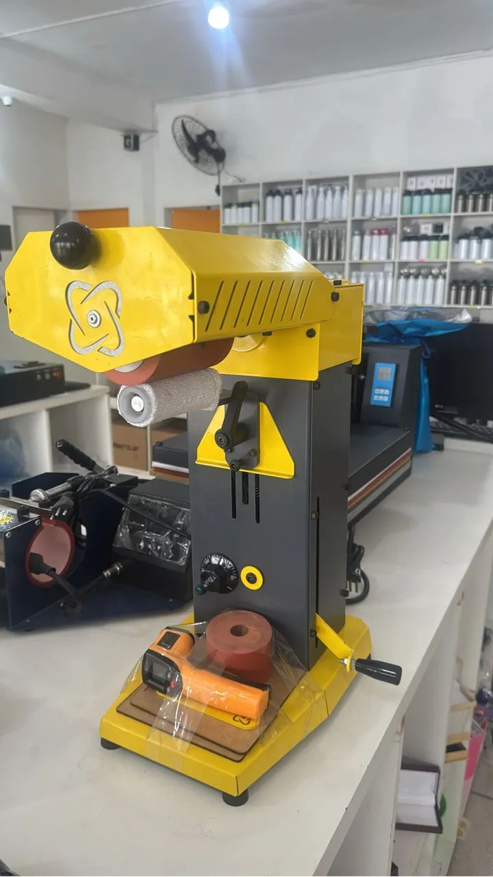 PRENSA TÉRMICA TRANSFER GIRO 360 - PERSONALIZE COPOS E BRINDES 