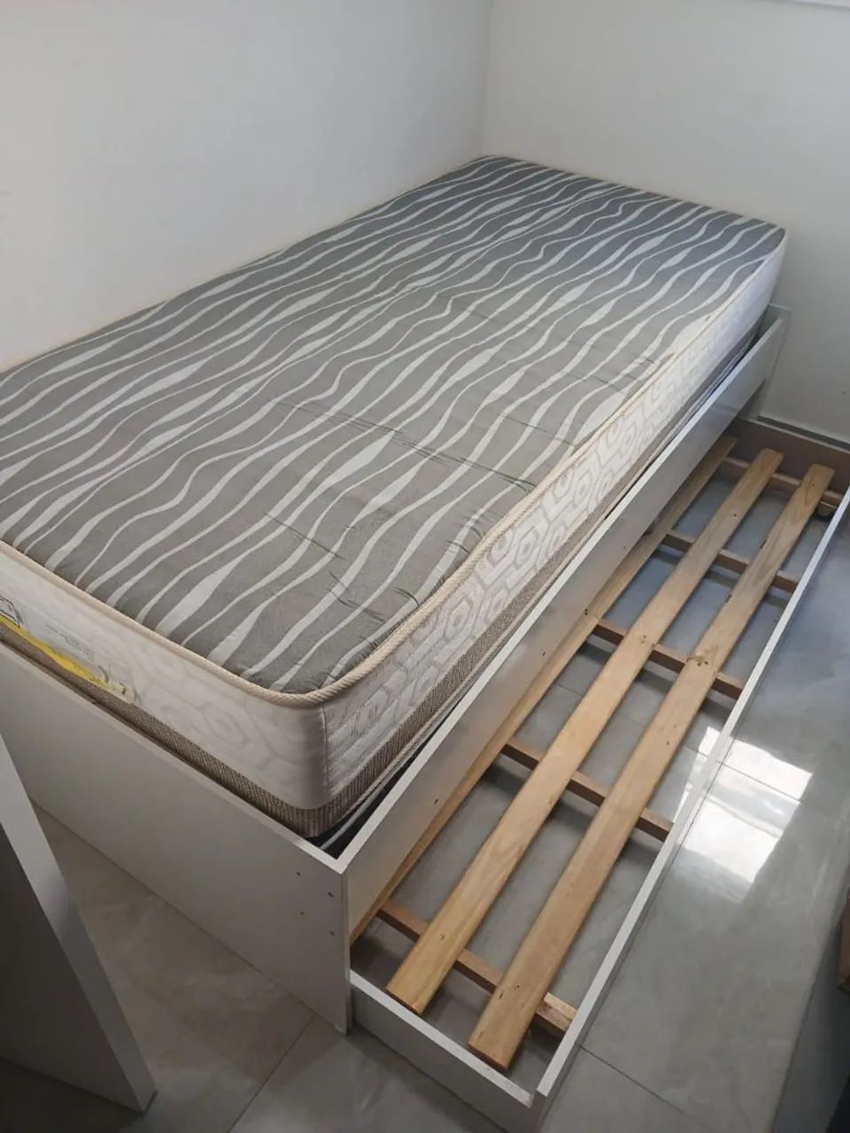 Cama Bicama Solteiro com Colchão Inducol Softgel - Foto 3