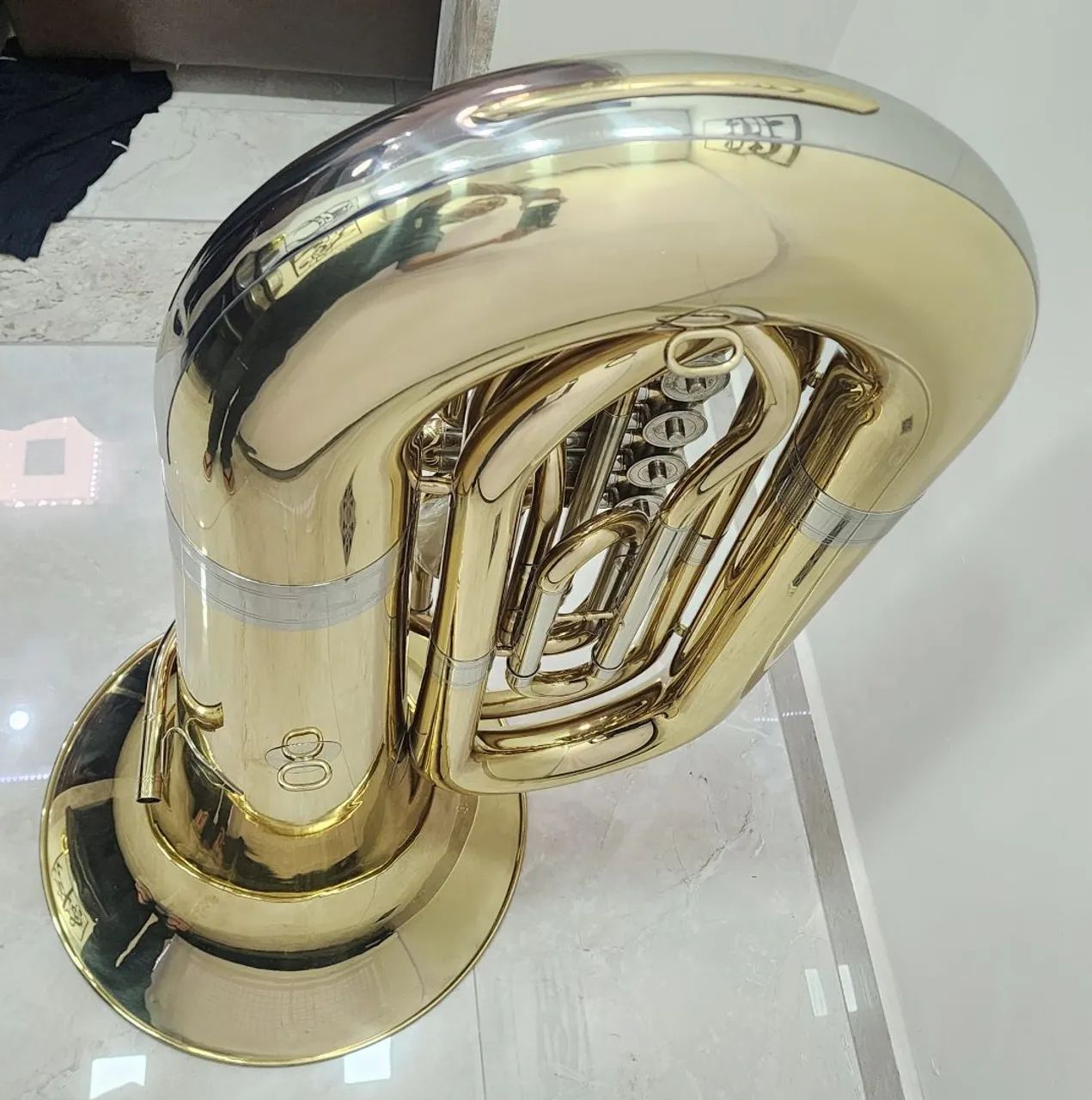 Tuba sinfônica Premier 5/4 - 04 Rotores  (Sib) - Foto 3