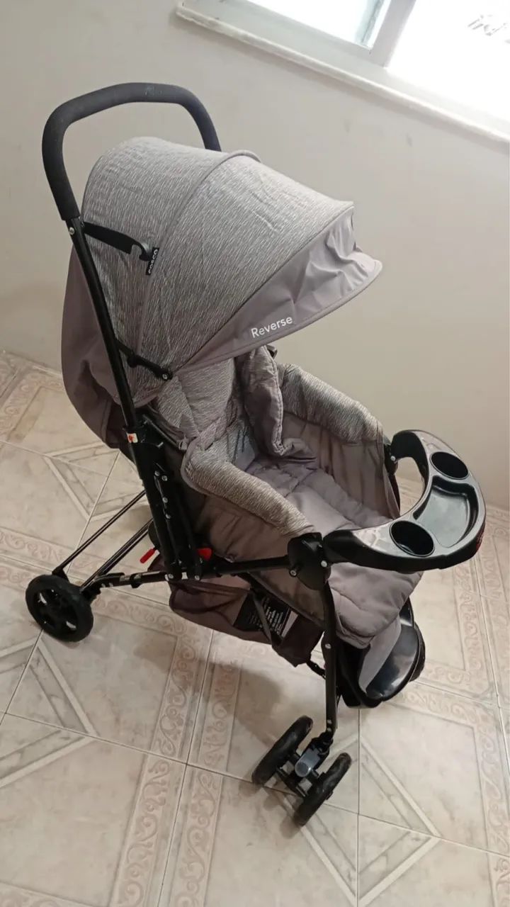 Vendo Carrinho e Bebê Conforto Cosco Reverse - Foto 2