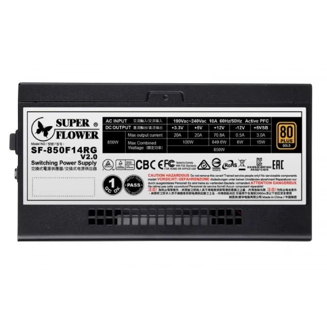 Fonte Super Flower 850W Cybernetics GOLD FULL MODULAR - Foto 3