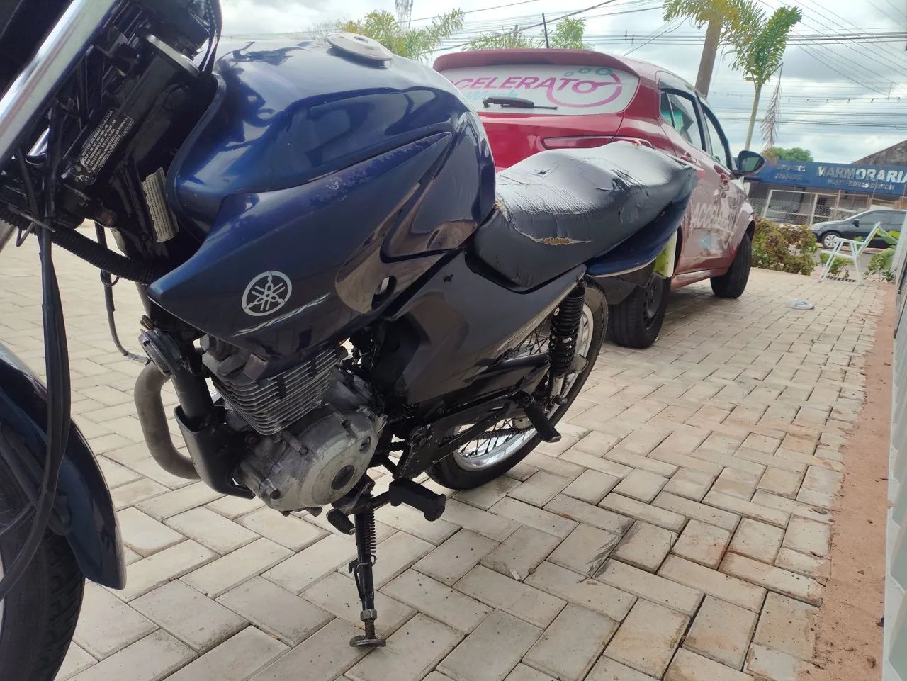 Moto factor 125 azul - Foto 4