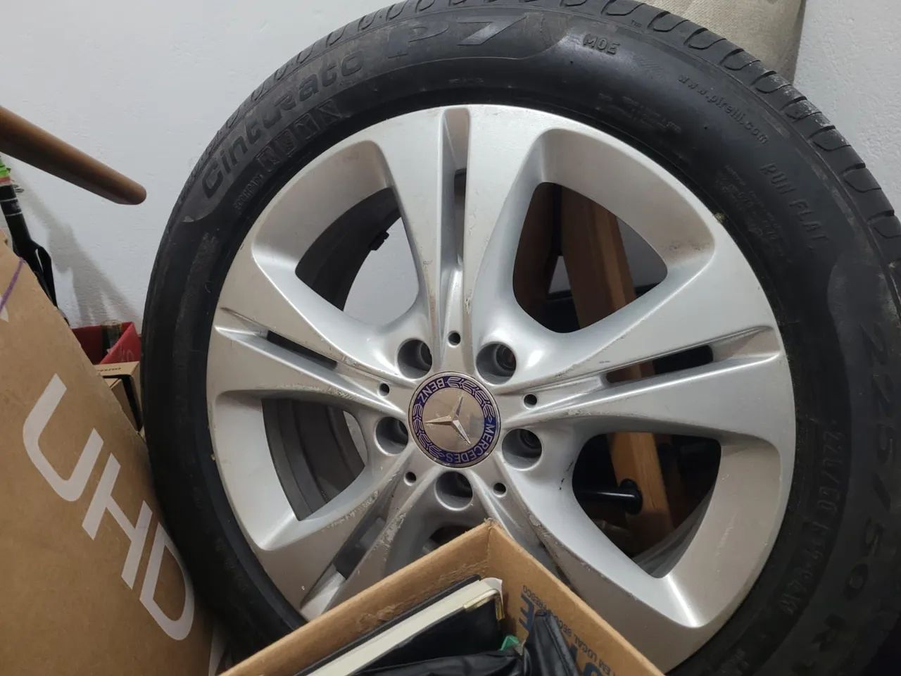 Rodas e pneus 225/50 R17 Mercedes c-180 - Foto 6