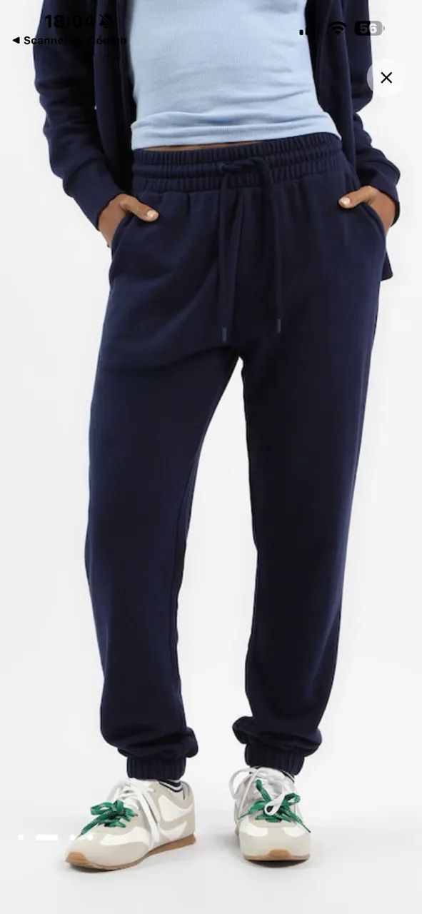 Calça de moletom azul 