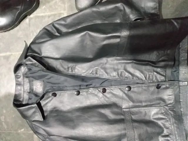 Blazer couro masculino - Foto 4