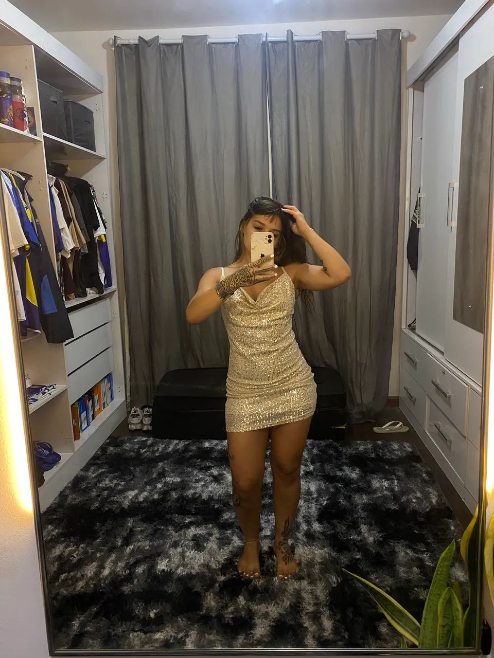 Vestido paetê dourado  - Foto 3