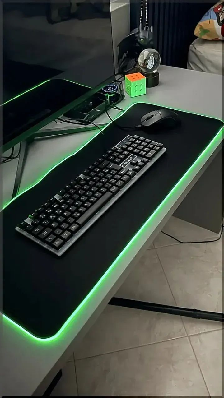 Mouse Pad 80x30cm led rgb Speed USB para Computador e Desktop pronta entrega - Foto 3