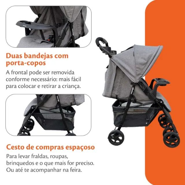 Carrinho de Bebê Jobim LACRADO - Foto 3