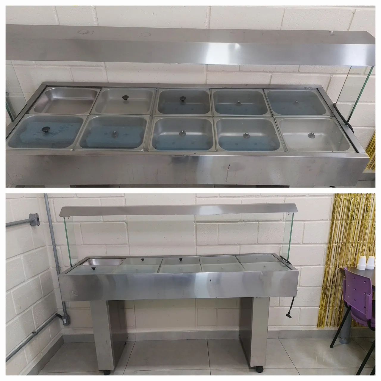 Buffet quente e frio 