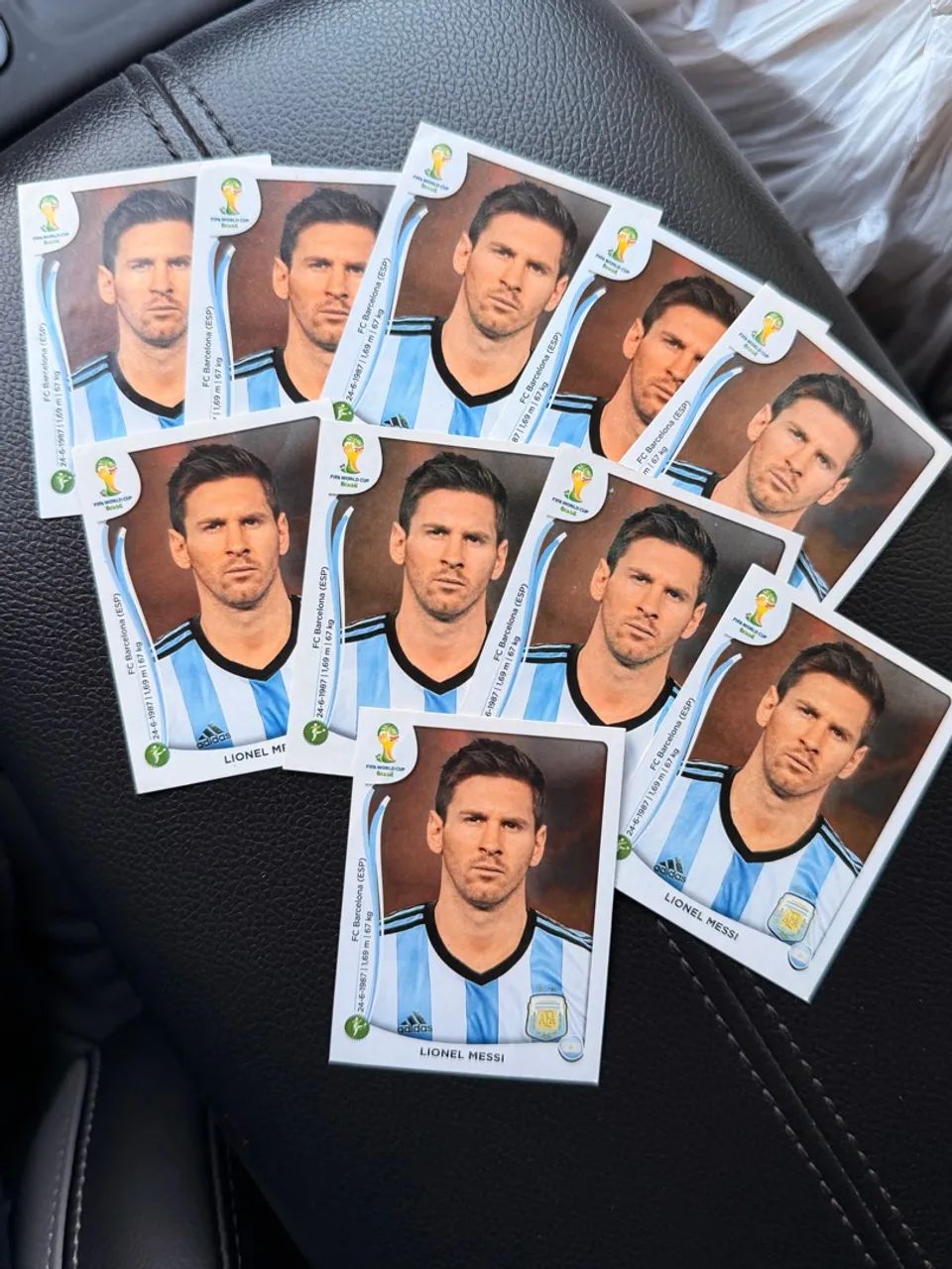 Figurinha Messi Copa 2014 