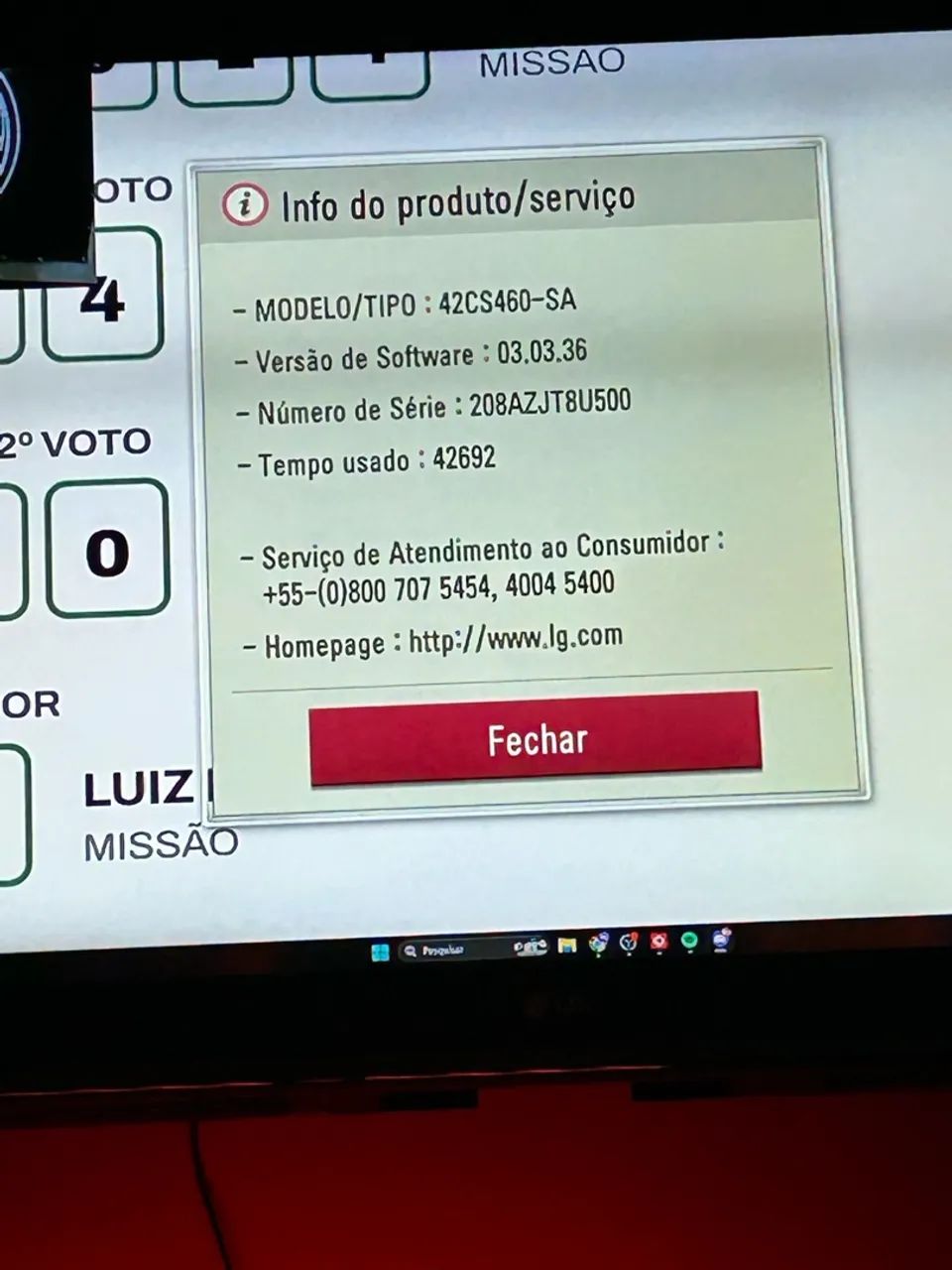 ? TV LG 42? - Modelo 42CS460-SA - Foto 5