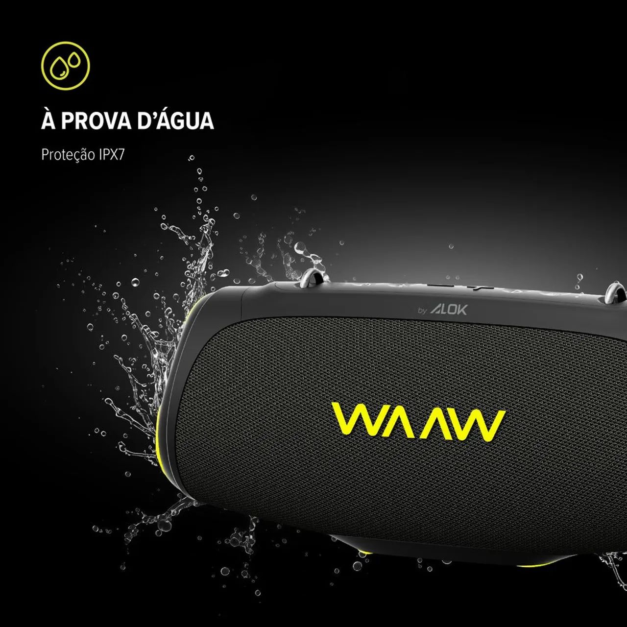 Caixa De Som Bluetooth Boom 110 Waaw By Alok - Foto 4
