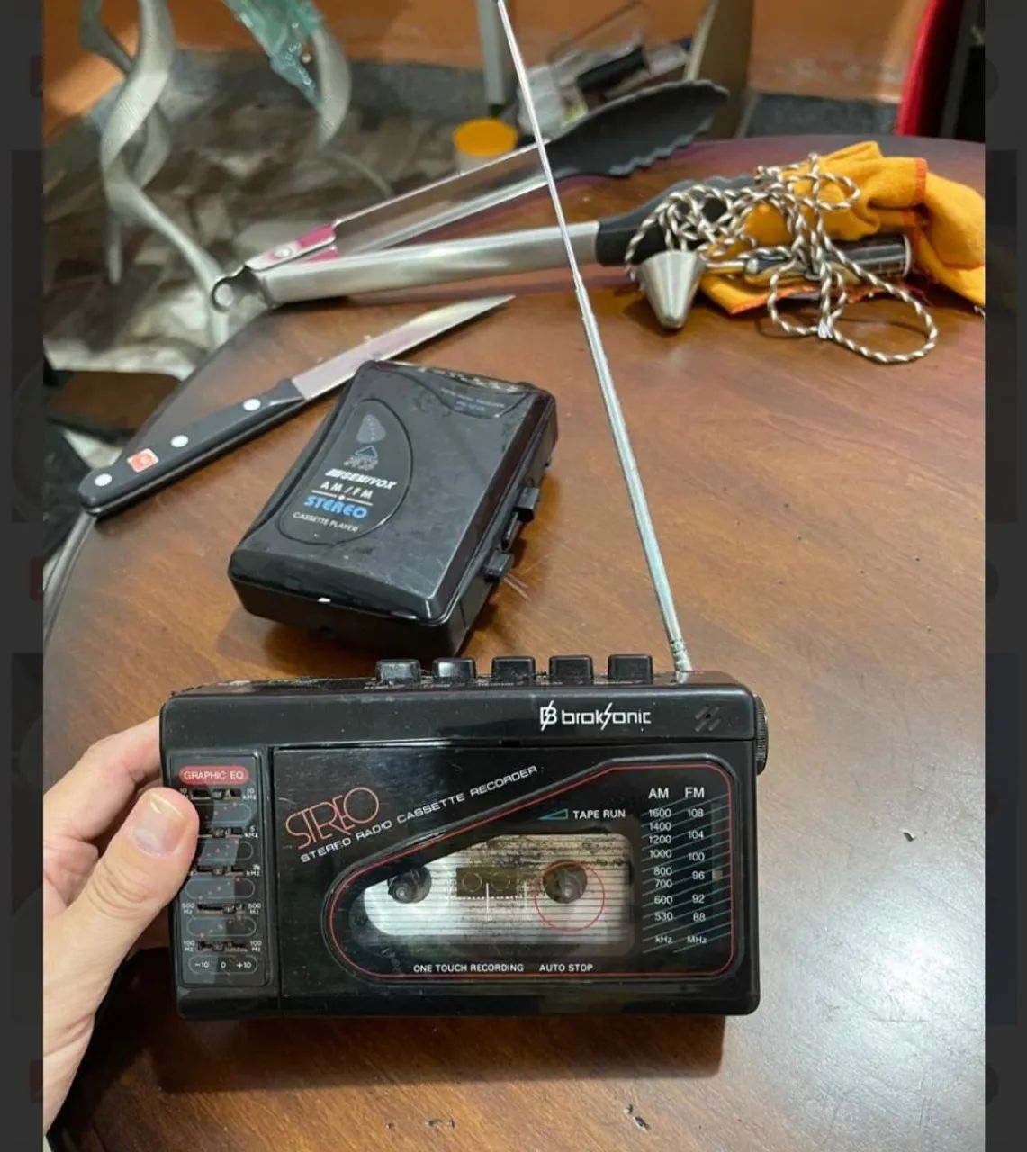 Vintage tape player.