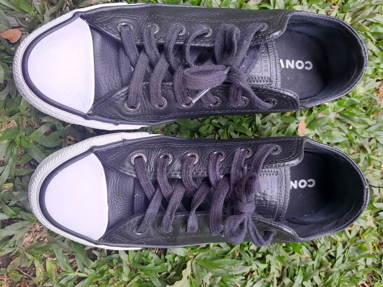 Tenis all star couro usado 2x - Foto 2